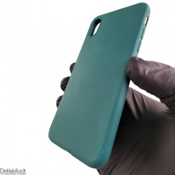 Silikoninis plonas dėklas 1.0 mm storio - žalias (Apple Iphone X/XS) Silikoninis plonas dėklas 1.0 mm storio - žalias (Apple Iphone X/XS)